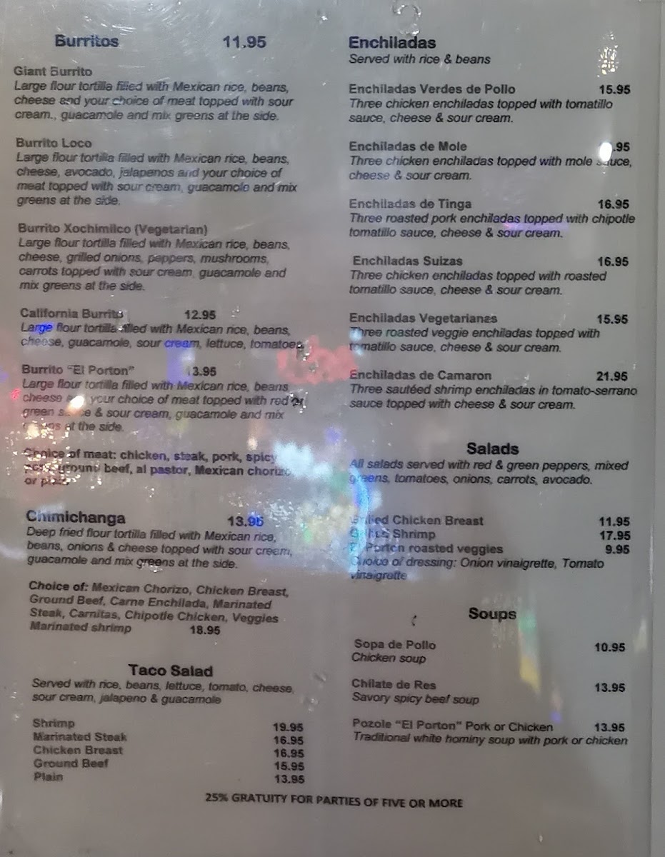El Porton Menu - Image 6